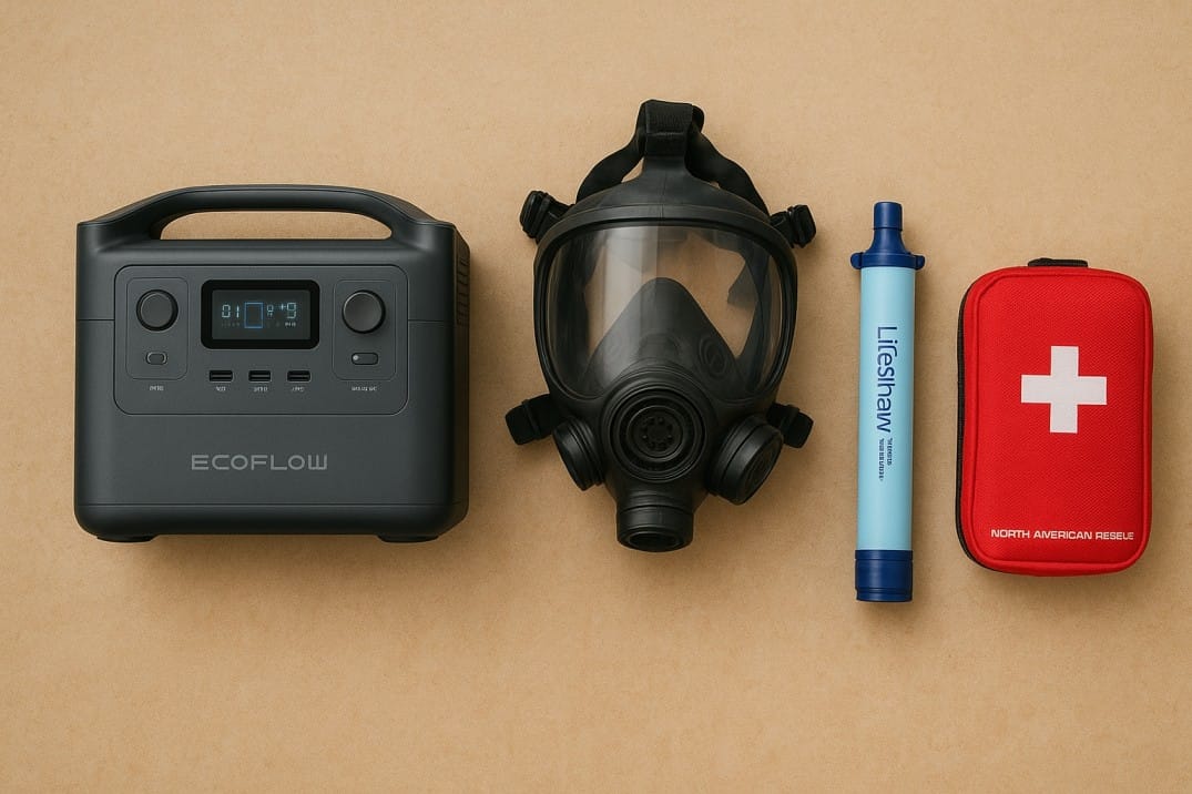 Emergency supplies 2025 comparison EcoFlow RIVER 2 RAVPower LifeStraw 3M mask IFAK