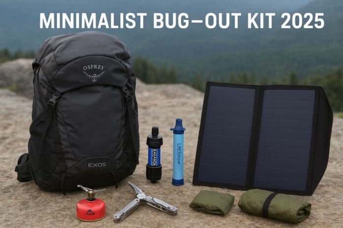 minimalist-bug-out-kit-2025-featured Minimalist Bug-Out Kit 2025 featured image showing ultralight backpack, Sawyer MINI and essential survival gear