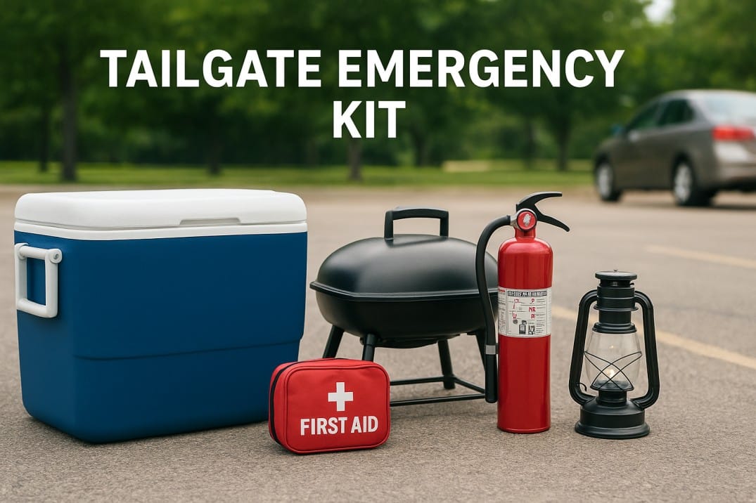 Football tailgate emergency kit